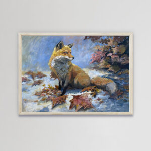 Kettu Kotonaan - 30x40cm öljymaalaus